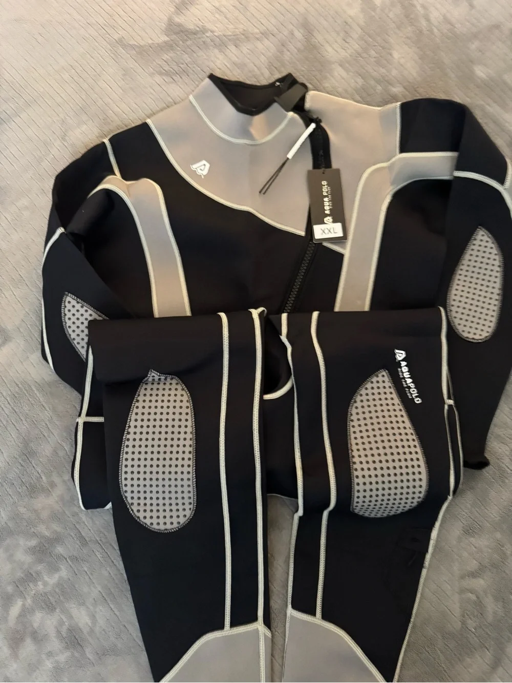 HiSea Neoprene Scuba Wetsuit - Black & Gray